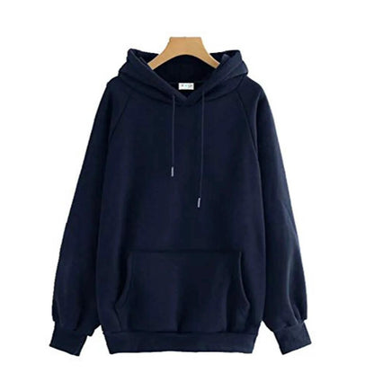 Unisex navy blue hoodie